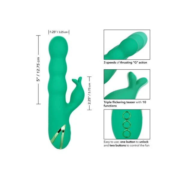 Calexotics Sonoma Satisfier G-Punt-Vibrator met Stootfunctie groen