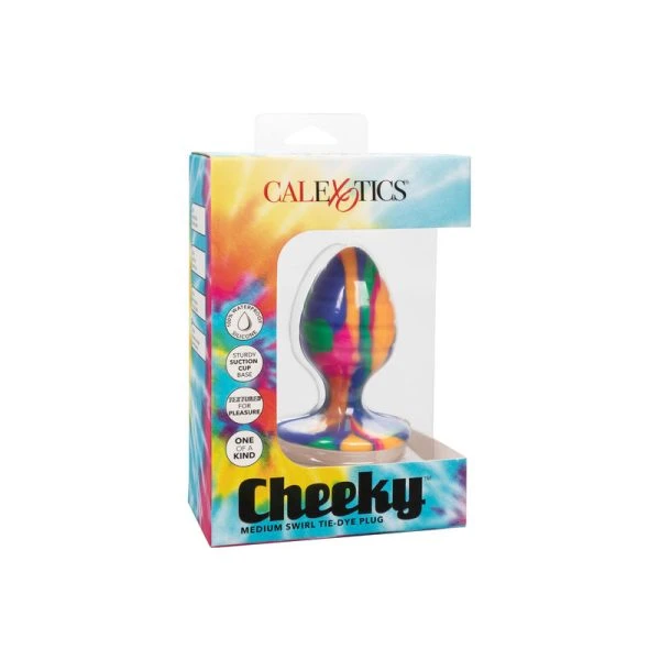 Calexotics Anaalplug Cheeky Medium Tie Dye met zuignapbasis