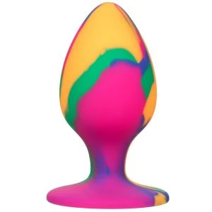 Calexotics Anaalplug Cheeky Medium Tie Dye met Batik-ontwerp, Siliconen