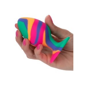 Calexotics Anaalplug Cheeky Medium Tie Dye met Batik-ontwerp, Siliconen Calexotics Anaalplug Cheeky Medium Tie Dye met Batik-ontwerp, Siliconen - Afbeelding 4