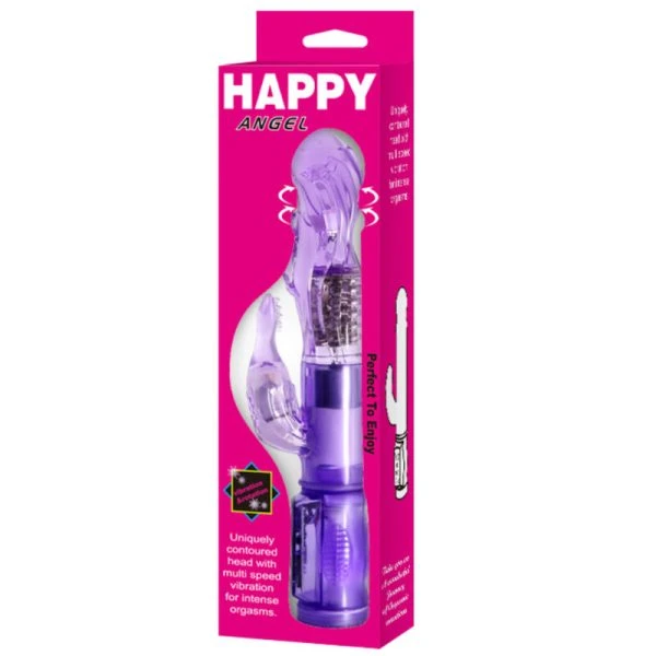 Baile Rotations Mini Rotator Vibrator met Clitoris Stimulator Lila
