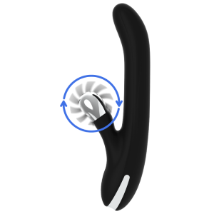 Black&silver Bunny Storm Rotation Vibe Rotationsvibrator mit Perlen Black&silver Bunny Storm Rotation Vibe Rotationsvibrator mit Perlen – Bild 3