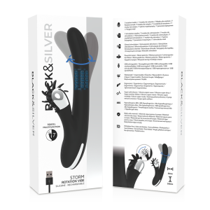Black&silver Bunny Storm Rotation Vibe Rotationsvibrator mit Perlen Black&silver Bunny Storm Rotation Vibe Rotationsvibrator mit Perlen – Bild 8