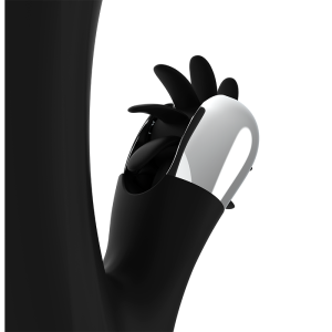 Black&silver Bunny Johnny Vibrerende parelvibrator, 24 cm, superzacht siliconen Black&silver Bunny Johnny Vibrerende parelvibrator, 24 cm, superzacht siliconen - Afbeelding 7