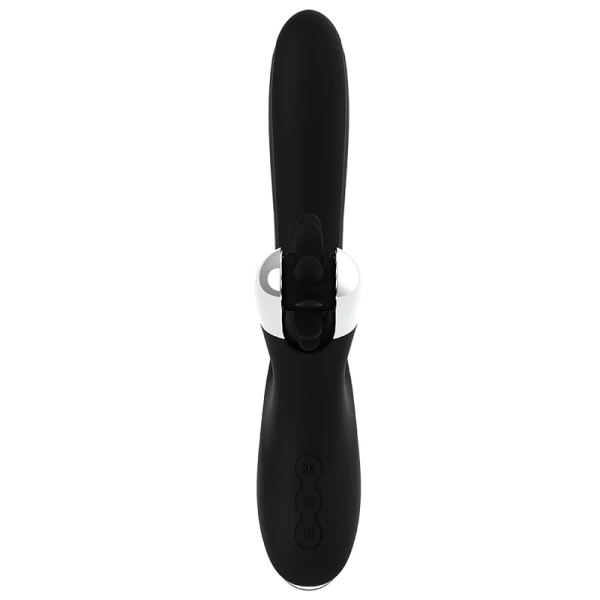 Black&silver Bunny Grimm Wave Funktion Parelvibrator 24 cm