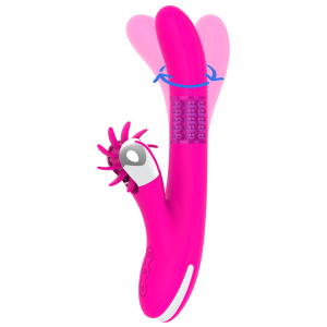 Diversia Hschen Rotation 24 CM Parelvibrator met Clitorisstimulator Diversia Hschen Rotation 24 CM Parelvibrator met Clitorisstimulator - Afbeelding 2