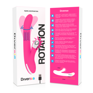 Diversia Hschen Rotation 24 CM Parelvibrator met Clitorisstimulator Diversia Hschen Rotation 24 CM Parelvibrator met Clitorisstimulator - Afbeelding 9
