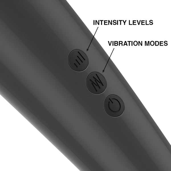 Naomi Wand Auflegevibrator met superstarke motor, antracietgrijs