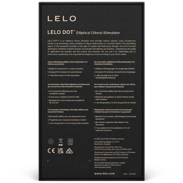 Lelo DOT Clitorisstimulator met Infinite-Loop-technologie Aqua Lelo DOT Clitorisstimulator met Infinite-Loop-technologie Aqua