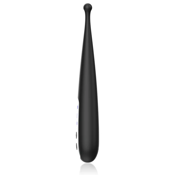 Black&silver Kenneth opgelegde vibrator met stimulatiepunt, 19 cm