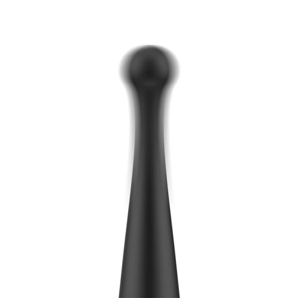 Black&silver Kenneth opgelegde vibrator met stimulatiepunt, 19 cm