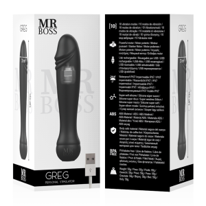 MR. Boss Greg Personal Stimulator Minivibrator met 10 standen, siliconen, 14 cm MR. Boss Greg Personal Stimulator Minivibrator met 10 standen, siliconen, 14 cm - Afbeelding 2