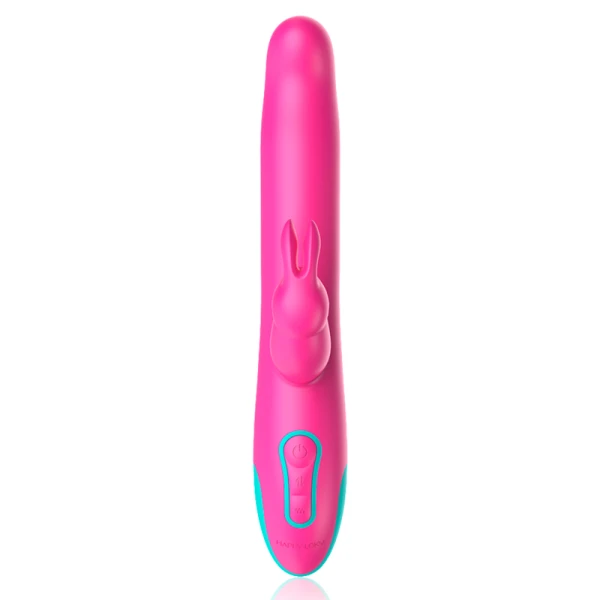 Happy Loky Rabbit-Vibrator Pluto met roterende kralen en afstandsbediening Happy Loky Rabbit-Vibrator Pluto met roterende kralen en afstandsbediening