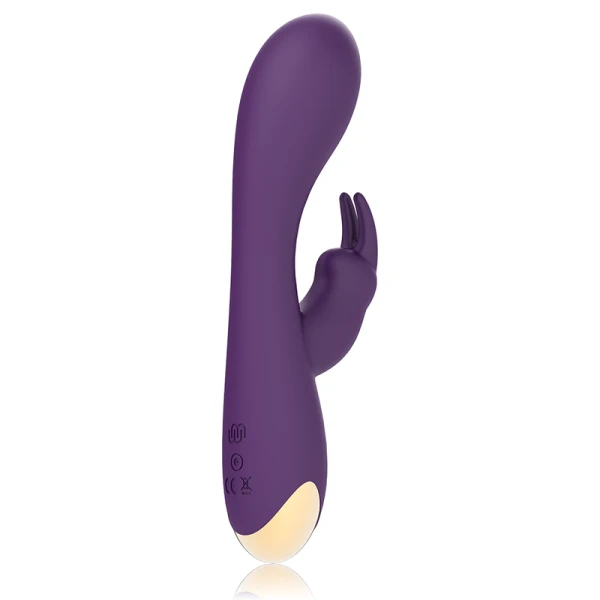 Treasure Laurence Rabbit-Vibrator met Watchme-afstandsbediening, siliconen, 17,5 cm Treasure Laurence Rabbit-Vibrator met Watchme-afstandsbediening, siliconen, 17,5 cm