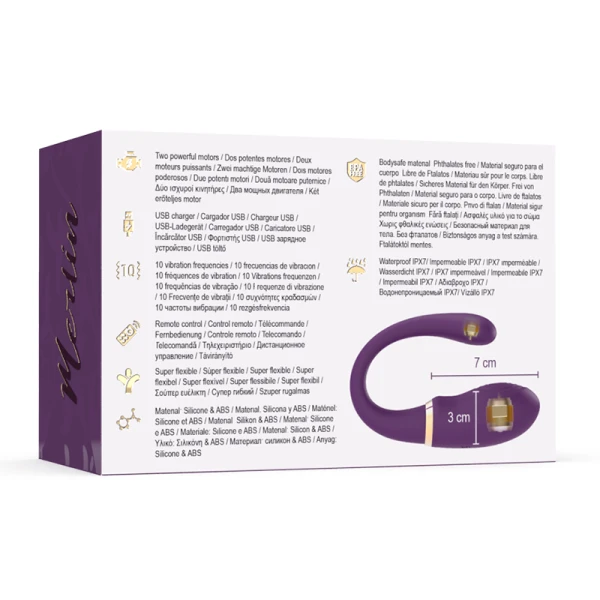 Treasure Merlin Double Couple Vibrator met afstandsbediening, dubbele vibrator