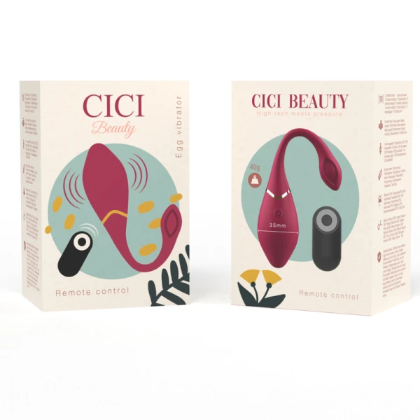 CICI Beauty Vibrator-Ei met afstandsbediening, G-spot stimulatie