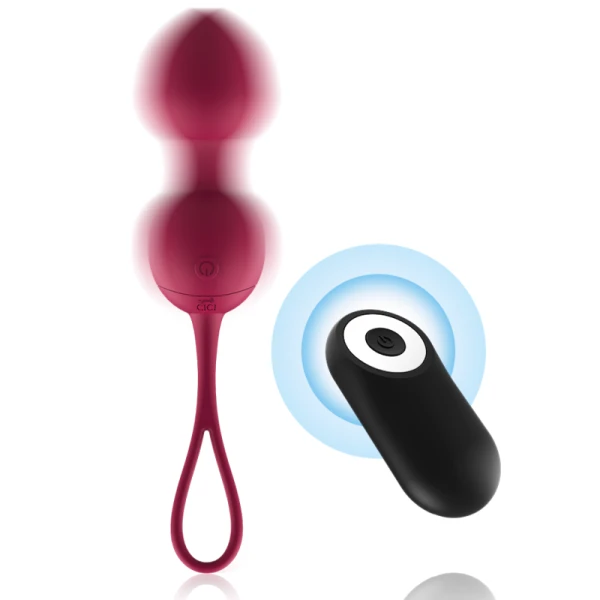CICI Beauty Silikon-Kegelperlen 3 Vibrationsmodi Fernbedienung