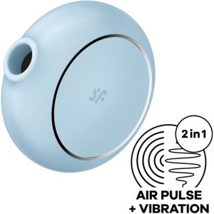 Satisfyer Pro To Go 3 Dubbele luchtdrukstimulator en vibrator blauw Satisfyer Pro To Go 3 Dubbele luchtdrukstimulator en vibrator blauw - Afbeelding 1