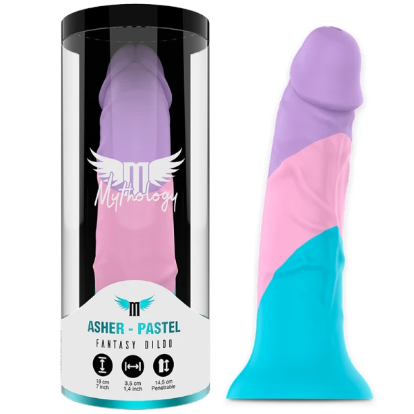 Mythology Fantasy Dildo Asher Pastell Silikon-Dildo Größe M