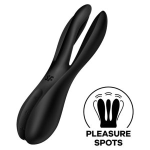Satisfyer Threesome 2 Opvangvibrator met 3 motoren, zwart Satisfyer Threesome 2 Opvangvibrator met 3 motoren, zwart - Afbeelding 2