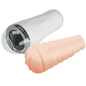Crazy Bull Trish 3D Masturbator met vibratie en Super-Skin-binnenhuls