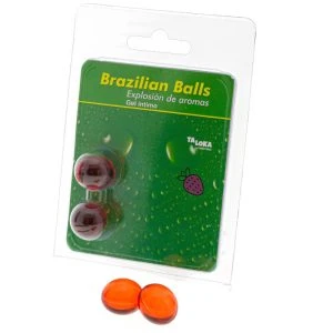 Taloka Braziliaanse bollen Intiem-gel met aardbeigeur