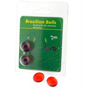 Taloka 2 Braziliaanse balletjes Intiemgel Aardbei en Chocolade Taloka 2 Braziliaanse balletjes Intiemgel Aardbei en Chocolade - Afbeelding 1