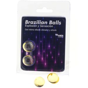 Taloka 2 brasilianische Kugeln mit Gel, Vibrations- und Schockeffekt Taloka 2 brasilianische Kugeln mit Gel, Vibrations- und Schockeffekt – Bild 1