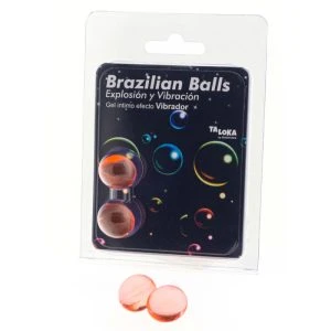 Taloka 2 Braziliaanse bollen met vibratie-effect en opwindende gel