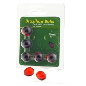Taloka 5 Braziliaanse Balletjes Intiem-Gel Aardbeigeur