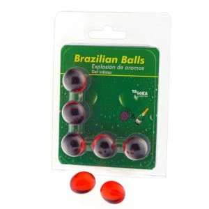Taloka 5 Braziliaanse balletjes Intiem-Gel Aardbei & Champagne