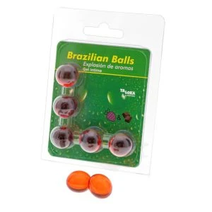 Taloka 5 Braziliaanse Ballen Intiemgel Aardbei en Chocolade