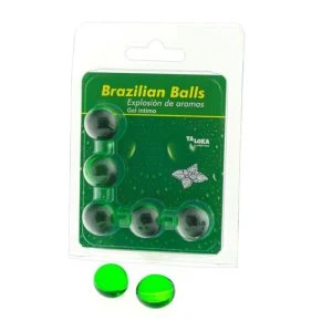 Taloka 5 Braziliaanse bollen Intiem-gel met muntgeur