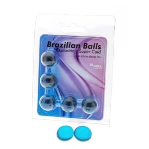 Taloka 5 Braziliaanse balletjes met gel en koude-effect