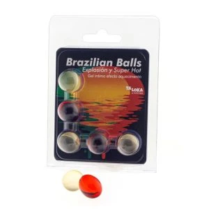 Taloka Braziliaanse liefdesbollen met verwarmende gel, 5 stuks