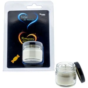Taloka Karamell-Massagekaars met warme olie, 30 ml