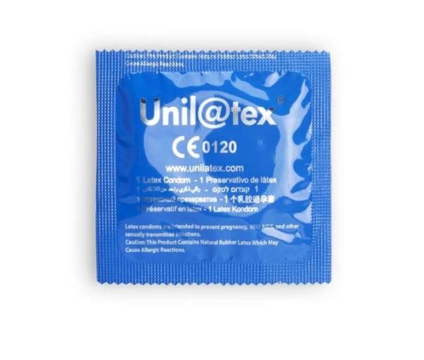 Unilatex Condooms 144 stuks glad en gesmeerd 18 cm x 5,4 cm