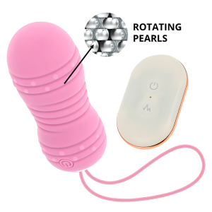 Ohmama Stimulating Fernbedienung Vibrator-Ei met 7 rotatiemodi, roze Ohmama Stimulating Fernbedienung Vibrator-Ei met 7 rotatiemodi, roze - Afbeelding 3
