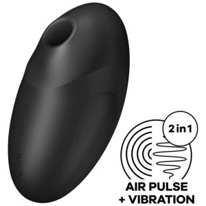 Satisfyer Vulva Lover 3 luchtpulsstimulator en vibrator zwart