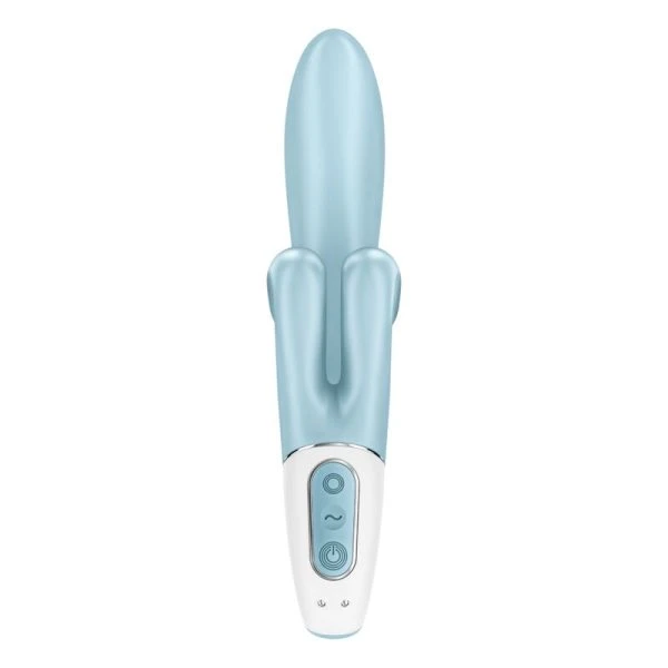 Satisfyer Vibrator Touch Me Rabbit Vibrator mit Klitorisreizer, Blau Satisfyer Vibrator Touch Me Rabbit Vibrator mit Klitorisreizer, Blau