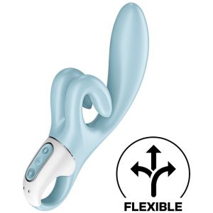 Satisfyer Vibrator Touch Me Rabbit Vibrator mit Klitorisreizer, Blau Satisfyer Vibrator Touch Me Rabbit Vibrator mit Klitorisreizer, Blau – Bild 2