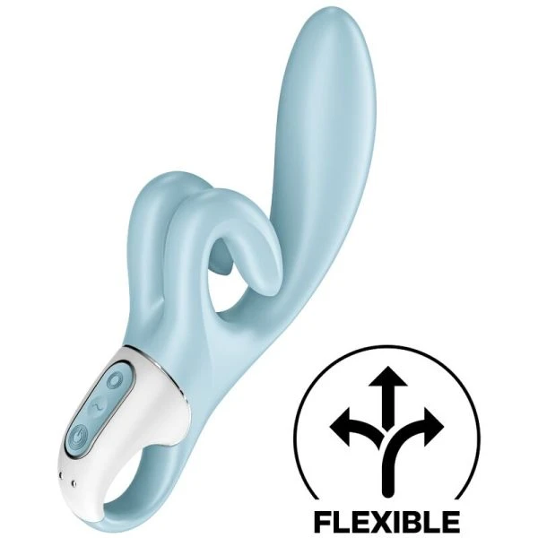 Satisfyer Vibrator Touch Me Rabbit Vibrator mit Klitorisreizer, Blau Satisfyer Vibrator Touch Me Rabbit Vibrator mit Klitorisreizer, Blau