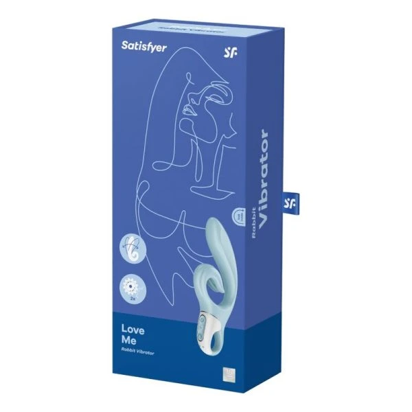 Satisfyer Vibrator Love ME Rabbit Vibration blauw