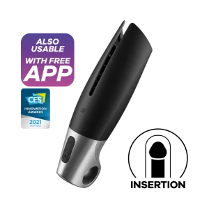 Satisfyer Power Masturbator met vibratie en app-bediening zwart