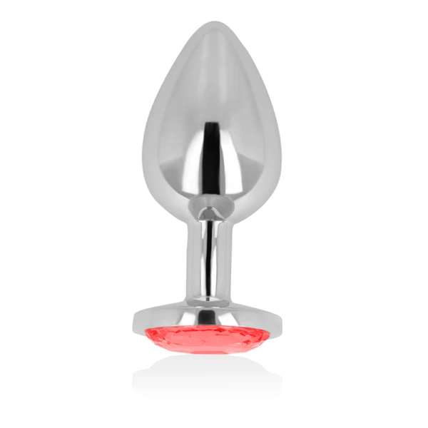 Ohmama Anal Analplug mit rotem Kristall 8 cm
