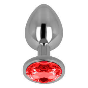 Ohmama Anal Analplug mit rotem Kristall 8 cm Ohmama Anal Analplug mit rotem Kristall 8 cm – Bild 2