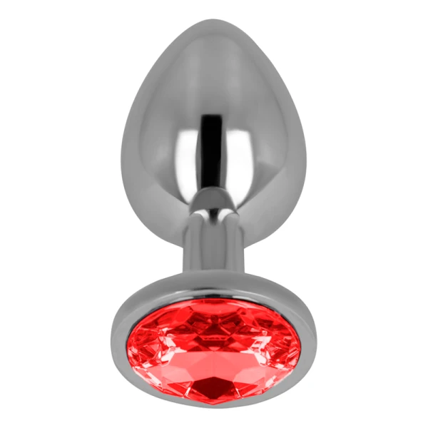 Ohmama Anal Analplug mit rotem Kristall 8 cm