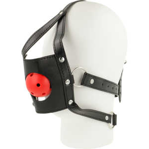 Ohmama Fetish Muilkorf-Hoofdband met open mond en knevel Ohmama Fetish Muilkorf-Hoofdband met open mond en knevel - Afbeelding 1