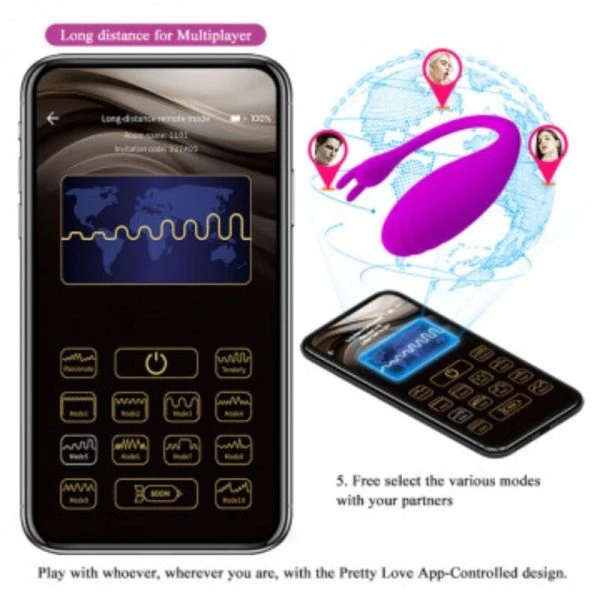 Pretty Love Catalina Massager App-gesteuerter Vibrator Flieder