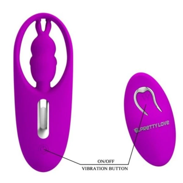 Remote Control Pretty Love Wild Rabbit Stimulator voor Slipje met Afstandsbediening Lila